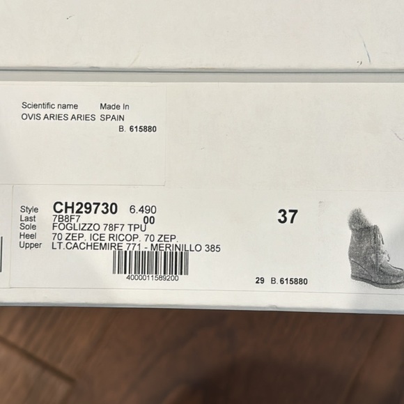 NWT Chloe Peggy Brown Suede Wedge Ankle Boots Size 37/7 - Picture 9 of 11